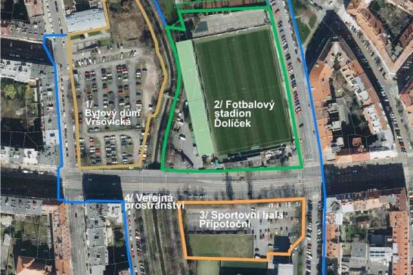 Proměna stadionu Bohemians a jeho okolí