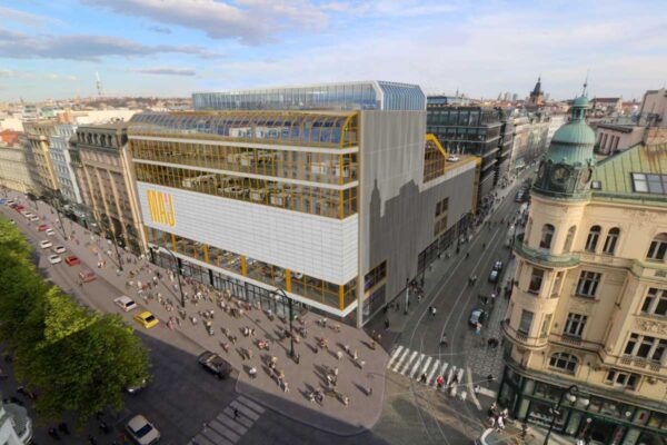 Rekonstrukce OD Máj v Praze na Národní třídě
