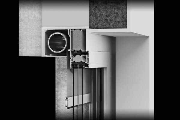 Okna heroal W 77 s protisluneční ochranou heroal VS Z