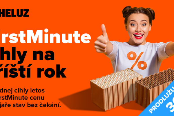 HELUZ prodloužil akci na cihly za výhodné FIRST MINUTE ceny