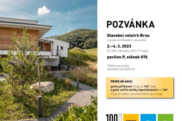 Xella představí na Stavebním veletrhu v Brně svá řešení pro novostavby i rekonstrukce