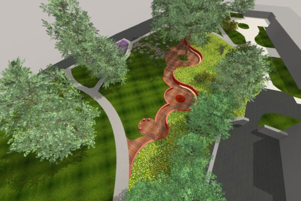 Nové řešení parku u Zámku Zábřeh v Ostravě