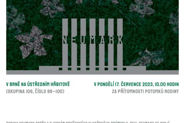 Neumarkovi opět v Brně