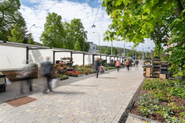 Venkovní tržnice ve Zlíně