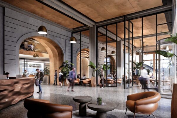 Přestavba pošty v Hybernské ulici v Praze